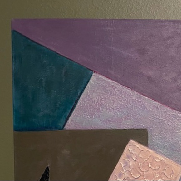 “Square Everywhere” One of a kind Oil Painting - Picture 5 of 9